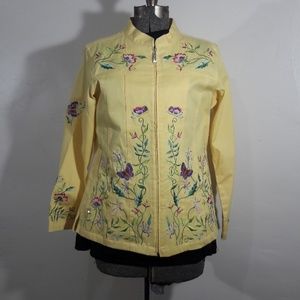 Women's medium zippered Quaker Factory jacket